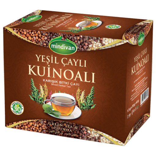 Yeşil Çaylı Kinoa Çayı - Mindivan - 30 Süzen Poşet