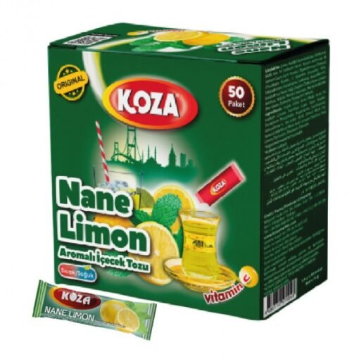 Koza Nane Limon Aromalı Tek İçimlik Toz İçecek - 50 Adet - Ankara