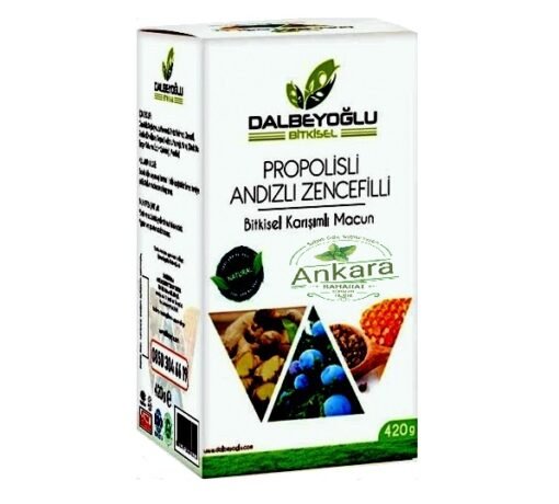 Propolisli Andızlı Zencefilli Bitkisel Karışımlı Kış Macunu - 420 Gram - Dalbeyoğlu