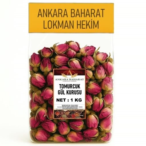 Tomurcuk Gül Kurusu - 1 KG - Pembe Renk Kuru Gül Goncası Çayı