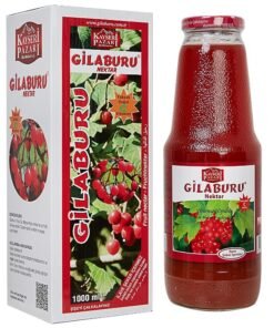 Gilaburu Nektarı Suyu 1 LT - Kayseri Pazarı - Şeker İlavesiz Cam Şişe