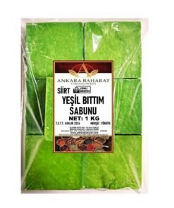 Siirt Yeşil Bıttım Sabunu - 1 KG -Saf Doğal El Yapımı Sabun