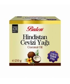 Hindistan Cevizi Yağı - Balen - 250 Gram - Saf Soğuk Pres Katı Coconut Oil