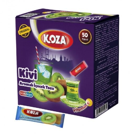 Koza Kivi Aromalı Tek İçimlik Toz İçecek – 50 Adet
