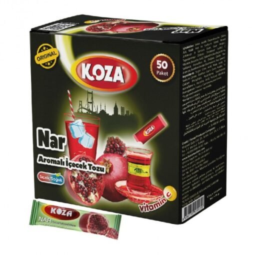 Koza Nar Aromalı Tek İçimlik Toz İçecek – 50 Adet