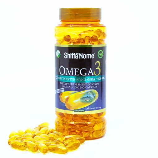 Omega 3 Softjel Yumuşak Kapsül - Aksu Vital - Shiffa Home - 1000 mg - 200 Adet