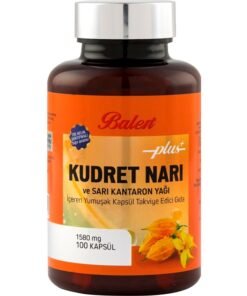 Kudret Narı ve Sarı Kantaron Yağı Kapsülü - Balen - 1580 MG - 100 Kapsül - Yumuşak Kapsül