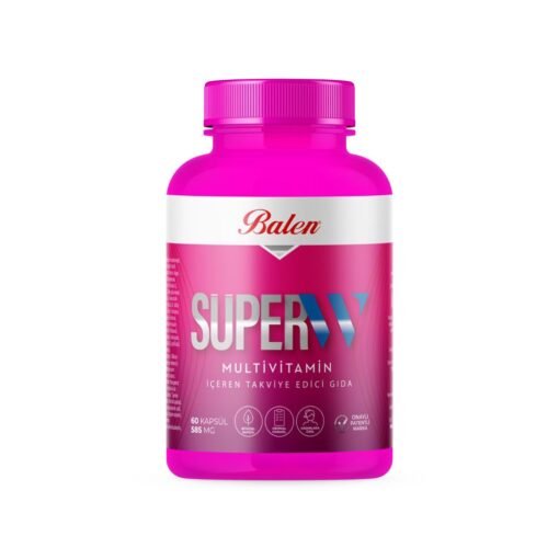 Süper W Multivitamin Kapsülü – Balen – 585 mg – 60 Kapsül