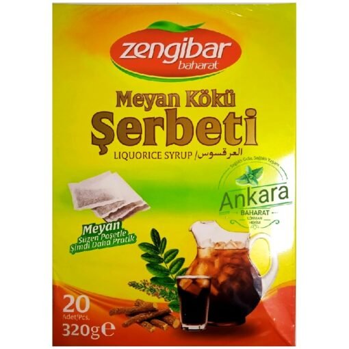 Meyan Kökü Şerbeti - 20 Adet Süzen Poşet - Zengibar Baharat