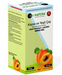 Kayısılı ve Yeşil Çaylı Matcha Çayı - 20 Saşe - Matcha Premium Japanese Kayısı ve Yeşil Çay Aromalı