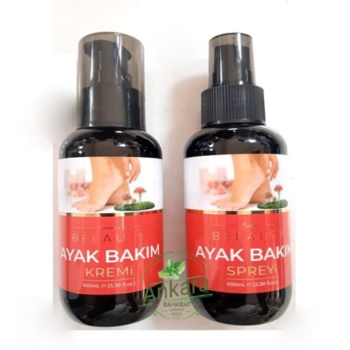 Ayak Bakım Kremi ve Ayak Bakım Spreyi - Beeauty - Balen - İkili Set 100 ML x 2 Adet