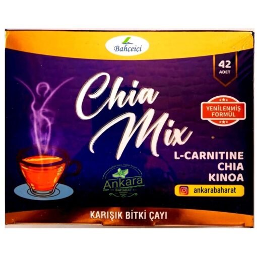 Chia Mix - Bahçeiçi - 42 Adet - L-Karnitinli Ananas Aromalı Bitki Karışımlı Çay