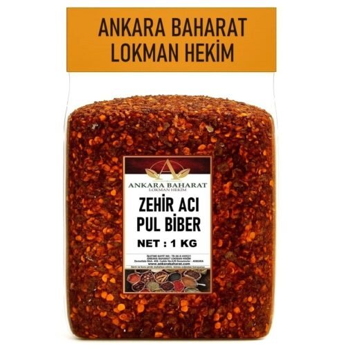 Zehir Acı Pul Biber - 1 KG - Çok Acı Katkısız Saf Doğal Pulbiber