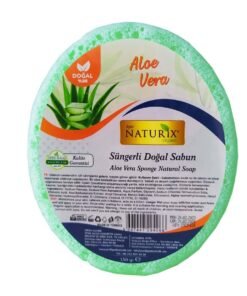 Aloe Veralı Süngerli Doğal Sabun - Naturix - 150 Gram