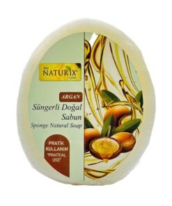 Argan Süngerli Doğal Sabun – Naturix – 150 Gram