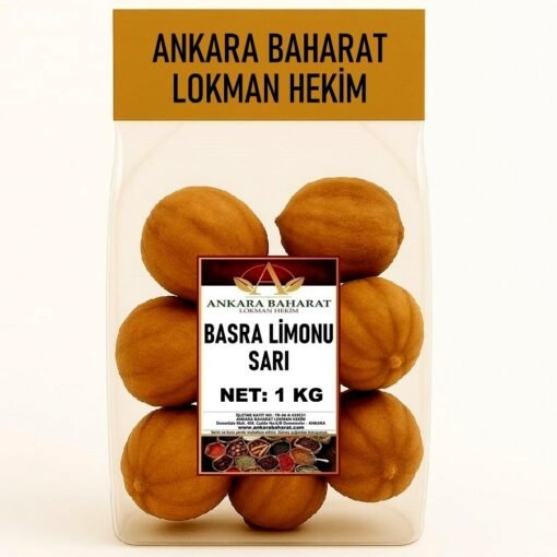 Basra Limonu Sarı - 1 KG - Kurutulmuş Misket Limon