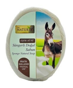 Eşşek Sütlü Süngerli Doğal Sabun – Naturix – 150 Gram