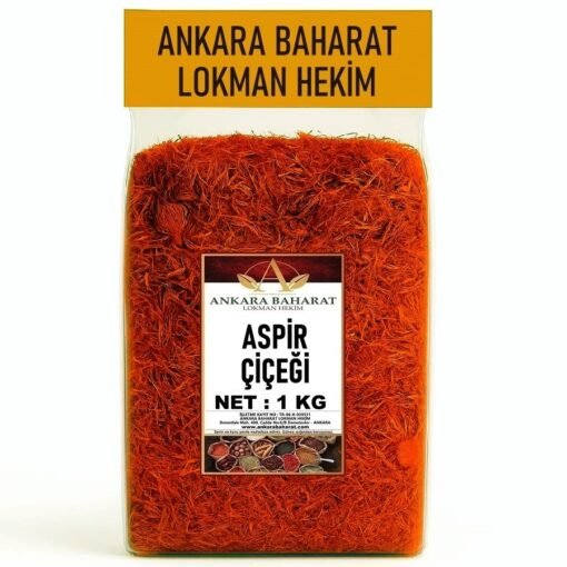 Aspir Çiçeği - 1 KG - Yerli Safran - Haspir