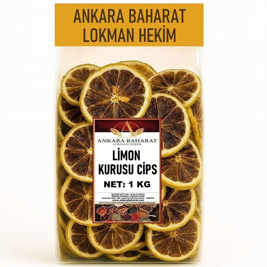 Limon Kurusu - 1 KG - Saf Katkısız Kurutulmuş Limon Cipsi