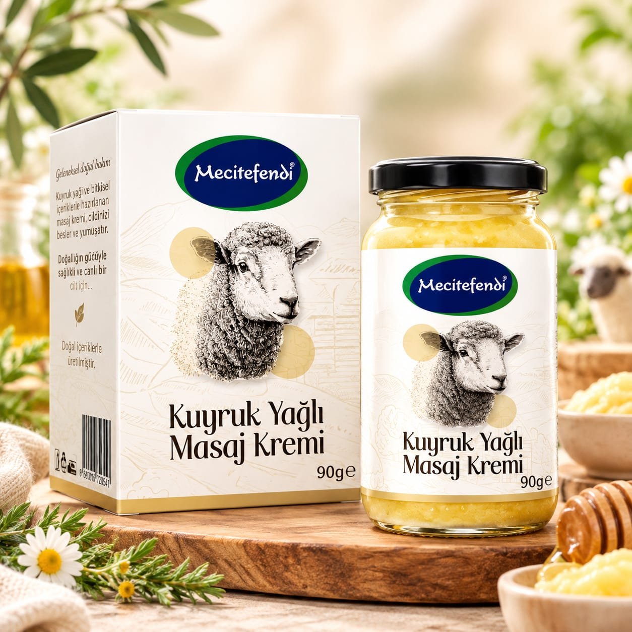 Kuyruk Yağlı Masaj Kremi - 90 ML - Kuyruk Yağı Kremi -Mecitefendi